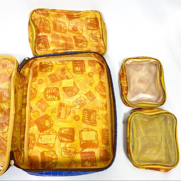 Samantha Brown Travel Packing Cubes Blue Crocodile - Picture 4 of 8